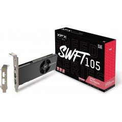 XFX Speedster SWFT105 Radeon RX 6400 4GB spelgrafikkort LP (inkl low-profile)