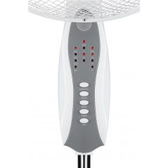 Ventilatorer til de varme aftener! - Goobay Gulvventilator 40 cm oscillerende med fjernbetjening og timer