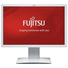 Used computer monitors - Fujitsu 24" B24W-7 IPS-skärm med ergonomisk fot (beg)