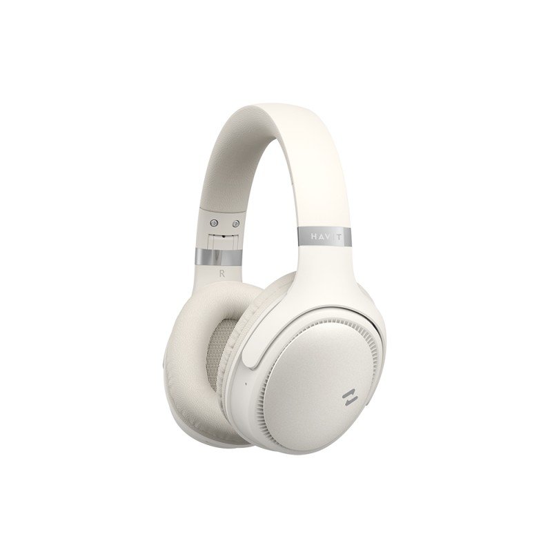 Bluetooth hörlurar - Havit trådlösa bluetooth-hörlurar (gulvit)