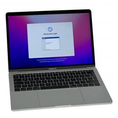Brugt bærbar computer 13" - MacBook Pro 13-tommer Retina 2017 i5 16GB 256SSD TBT3 Silver (brugt med mærker skærm)