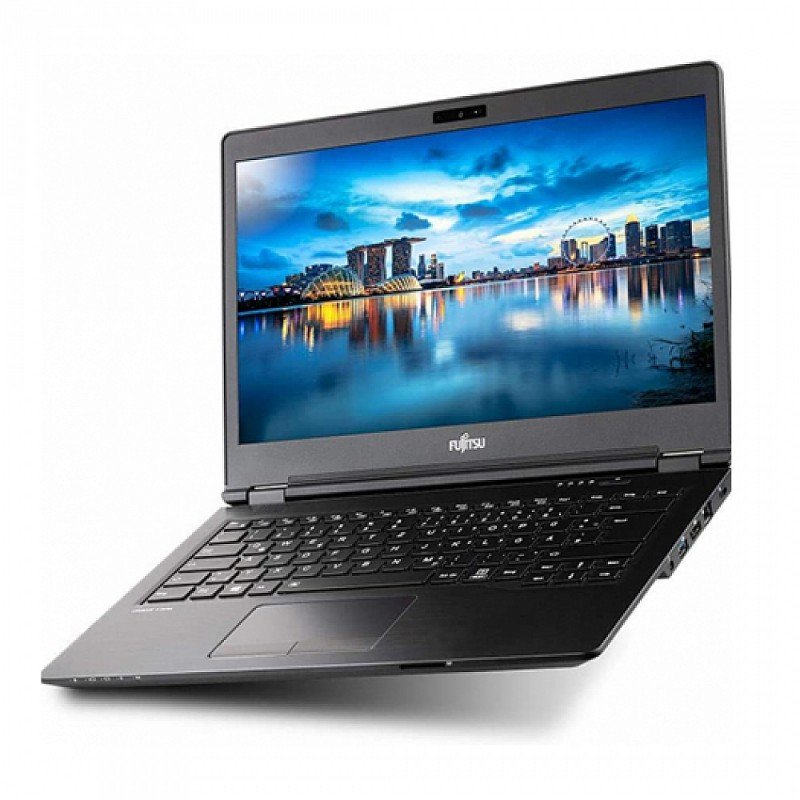 Brugt laptop 14" - Fujitsu Lifebook U748 14" i5 8GB 256GB SSD W11P (brugt med mura)