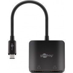 USB-C Multiport-adapter för två skärmar 2x HDMI