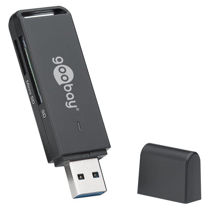 Øvrigt tilbehør - Goobay hukommelseskortlæser USB 3.0