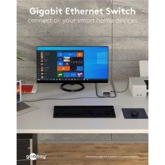 Netværksswitch - Goobay 5-ports Gigabit-switch