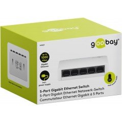 Netværksswitch - Goobay 5-ports Gigabit-switch