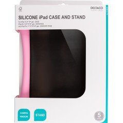 Tablet Cover - Silikoneetui til børn med støtte til iPad 10.9" 10ge/Air 10.9" 4/5ge/Pro 11" 2/3ge, pink
