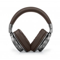 Muse trådløse bluetooth-hovedtelefoner med brunt læderlook