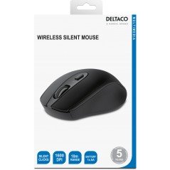 Trådløs mus - Deltaco MS-804 ekstra støjsvag trådløs mus