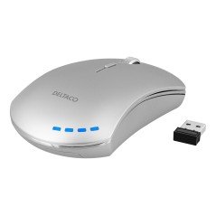 Trådløs mus - Deltaco MS-800 genopladelig trådløs mus med lydløse knapper