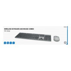 Tastatur & computermus - Deltaco TB-800 trådløst tastatur- og musesæt (genopladeligt)