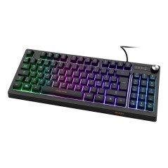 Baggrundsbelyst gamingtastatur - Deltaco GAM-110 kompakt gaming-tastatur med RGB