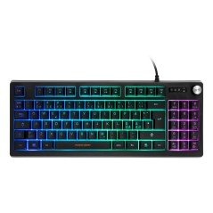 Baggrundsbelyst gamingtastatur - Deltaco GAM-110 kompakt gaming-tastatur med RGB