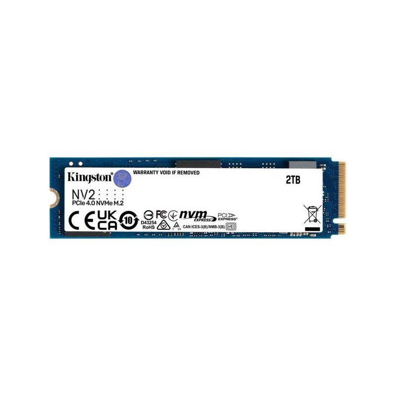 Hårddiskar - Kingston NV2 2TB SSD M.2 PCIe 4.0 x4 (NVMe) 2280