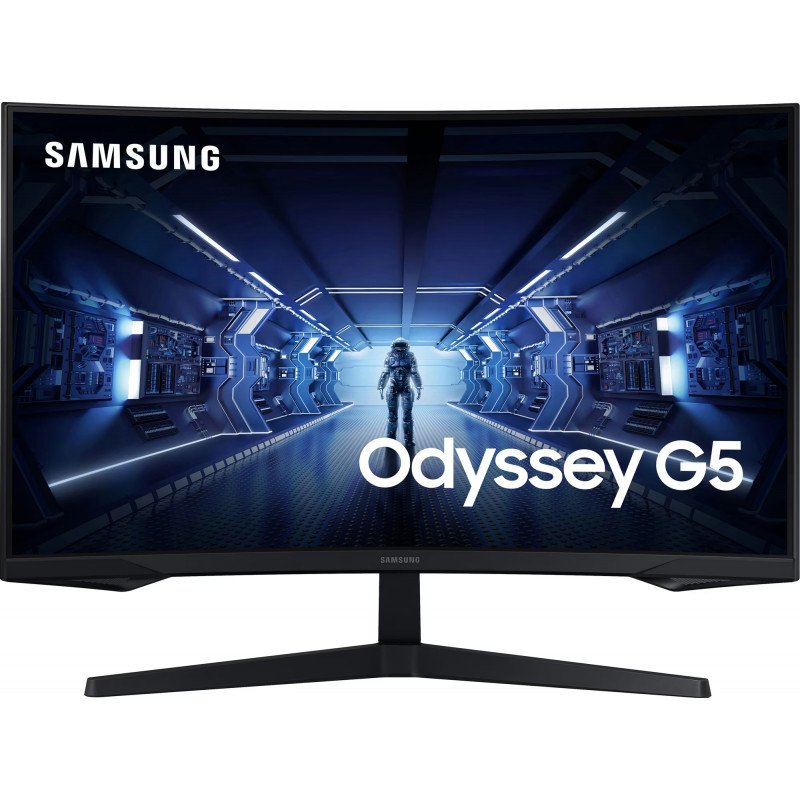 25 - 34" Datorskärm - Samsung Odyssey G5 Curved 27" 144 Hz 2K-upplöst gamingskärm (välvd)