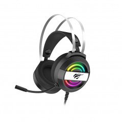 Havit Gaming headset med RGB, USB+3.5mm (fyndvara)