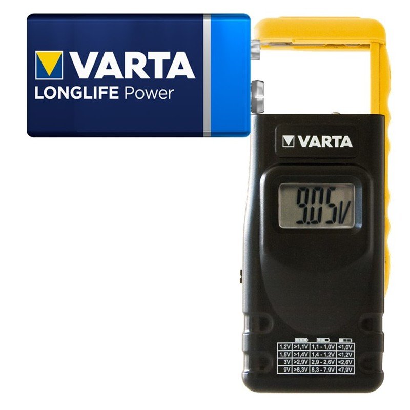 Batterier & batteri tester - VARTA digital batteritester med LCD