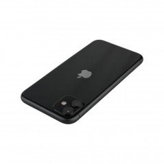 Used iPhone - iPhone 11 128GB Black med 1 års garanti (beg med nytt batteri) (grova repor skärm)