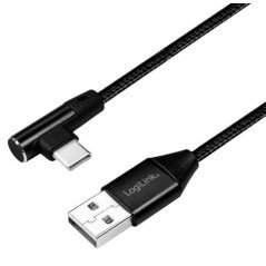 USB-C-kabel - LogiLink 90 USB-C til USB-kabel