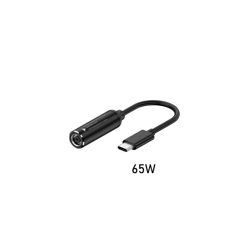 USB-C-opladere - Konverteringskabel fra HP/Dell rundt stik til USB-C (65W)