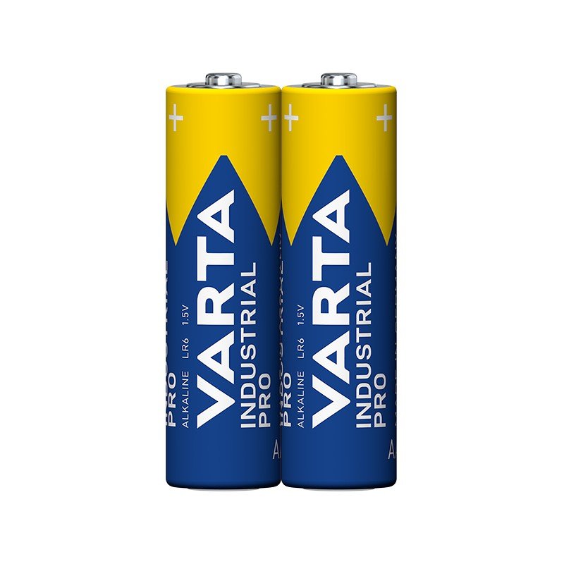 Batteri - Varta Industrial Pro, Alkaliskt Batteri 2-pack AA-batterier LR06