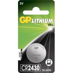 GP CR2430 litiumbatteri 1-pak knapcellebatteri