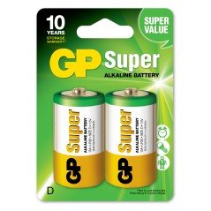 GP Super Alkaline C-batterier R14 2-pak
