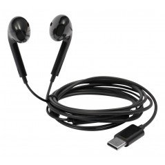 In-ear - Streetz semi-in-ear hörlurar & headset med USB-C Black