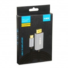 Skärmkabel & skärmadapter - USB-C till DisplayPort-kabel 1.8m (4k @60 Hz)