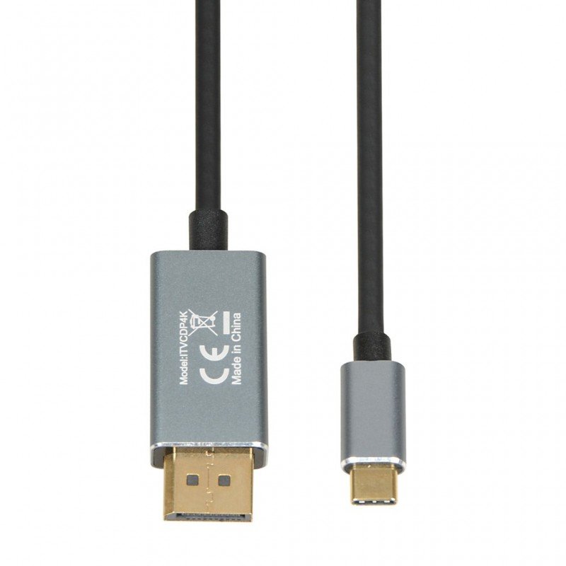 Skærmkabel & skærmadapter - USB-C til DisplayPort-kabel 1,8 m (4k @60 Hz)