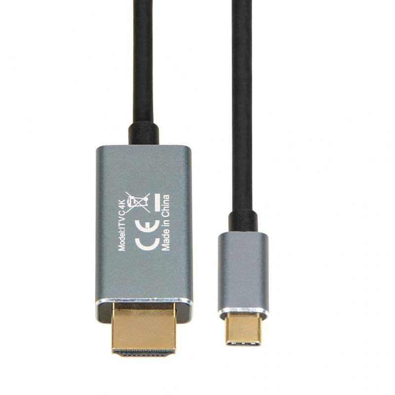 Skærmkabel & skærmadapter - iBOX USB-C til HDMI-kabel 1,8 m (4k @ 60 Hz)