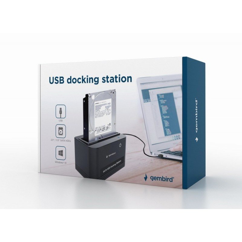 Dockingstationer til harddisk - USB 2.0 dockingstation til 2.5" og 3.5" SATA-harddiske