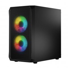 Components - Logic PORTOS Mini Tower chassi ARGB med Tempered glass Black (NY)