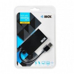 USB-kabel og USB-hubb - iBox USB Hub med USB 3.2 Gen 1 (3.1 Gen 1) 5000 Mbit/s med 4x USB 3.0
