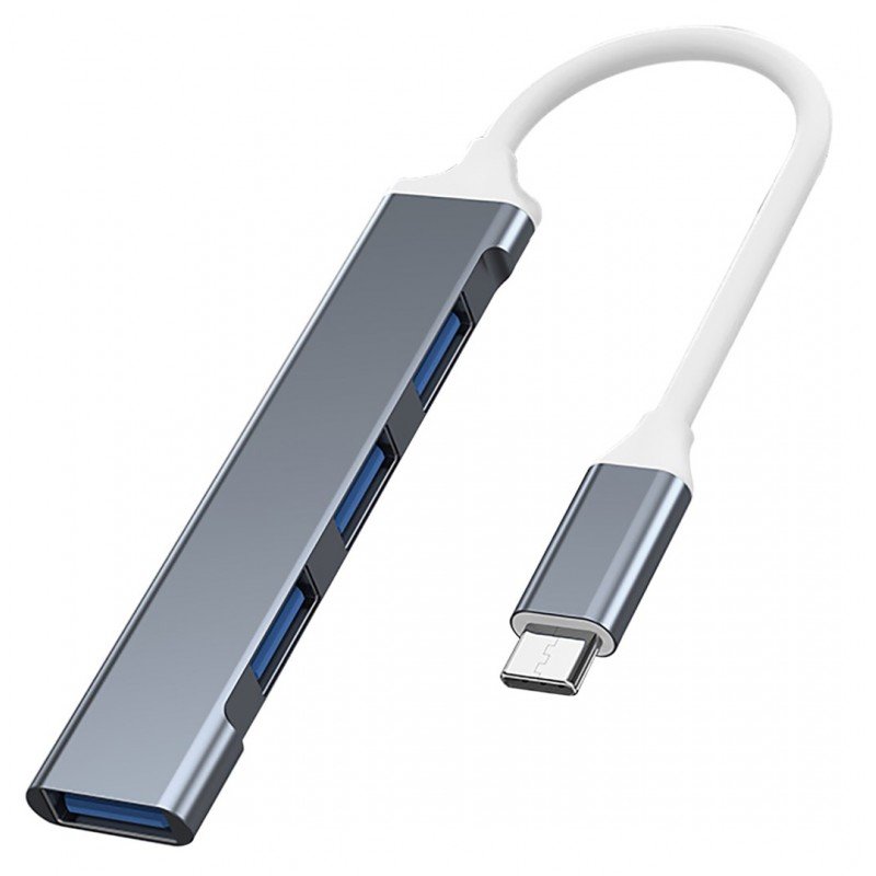 USB-C hubb - VAKOSS USB-C hubb till 1xUSB 3.0 3xUSB 2.0