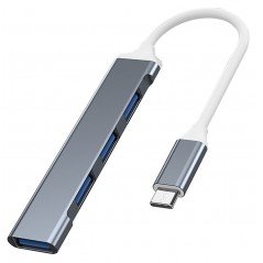 USB-C hubb - VAKOSS USB-C-hub til 1xUSB 3.0 3xUSB 2.0