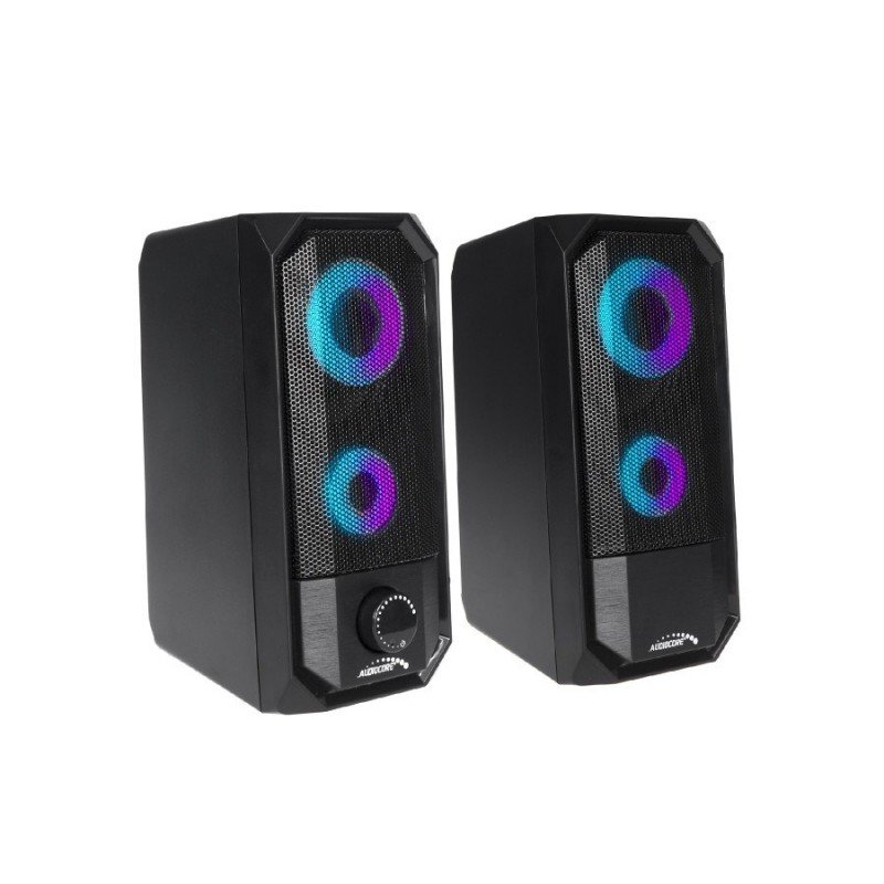 Højttalere - Audiocore bærbar stereocomputerhøjttaler med Bluetooth og AUX 3,5 (5W)
