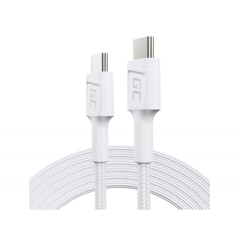 USB-C kabel - Green Cell USB-C till USB-C ladd- & synkkabel PowerStream PD 60W Ultra Charge QC3.0