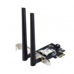 Trådlösa nätverkskort - Asus trådlöst PCIe WiFi 6 nätverkskort med Bluetooth 5.2