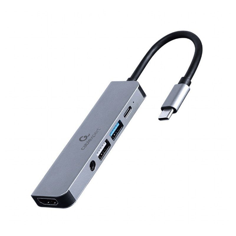 Skärmkabel & skärmadapter - Gembird USB-C till HDMI/USB 3.0/USB 2.0/USB-C-adapter 4K UHD