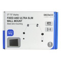Vægbeslag til højttalere og tv-apparater - Ultra Slim vægbeslag VESA til TV eller skærm 37-70" 50 KG