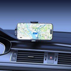 Mobilholdere - Dudao F3Pro+ bilholder til mobiler med indbygget trådløs opladning