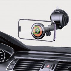 Phone Holder - Dudao F12MAX+ bilhållare Magsafe för iPhone med inbyggd trådlös laddning