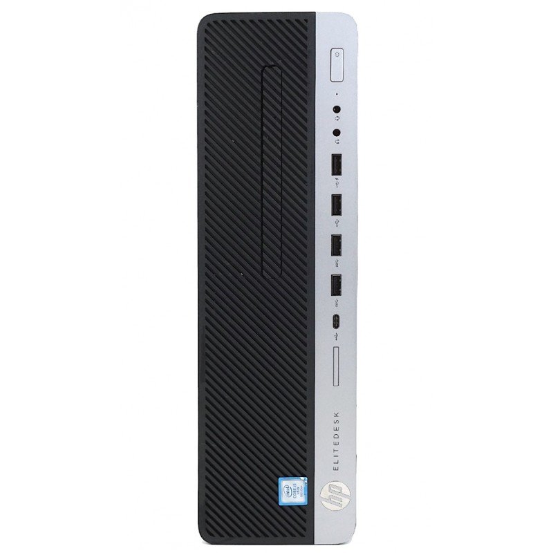 Brugt stationær computer - HP EliteDesk 800 G4 SFF i5 8GB 256GB SSD 1TB HDD Win11Pro (brugt)
