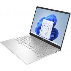 Laptop 14-15" - HP Pavilion Plus 14-eh1829no 14" 2K+ OLED i5-13 16GB 512GB SSD Win 11 Natural Silver demo märke skärm