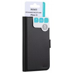 iPhone 15 - Deltaco magnetisk 2-i-1 pungetui til iPhone 15