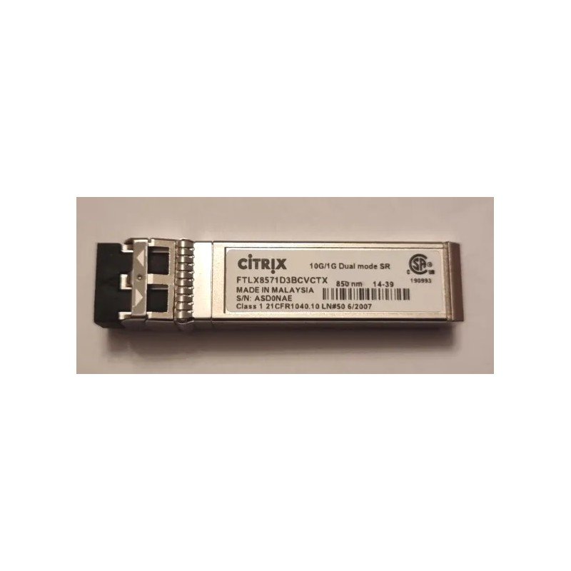 Nätverk begagnat - Citrix FTXL8574D3BCVCTX 10 Gbit/s SFP+ transceiver (beg)