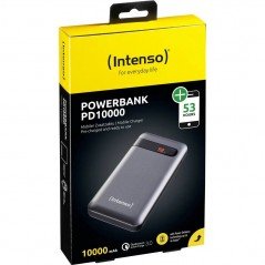 Portabla batterier - Intenso PD10000 powerbank USB-C/USB-A 10 000 mAh med snabbladdning