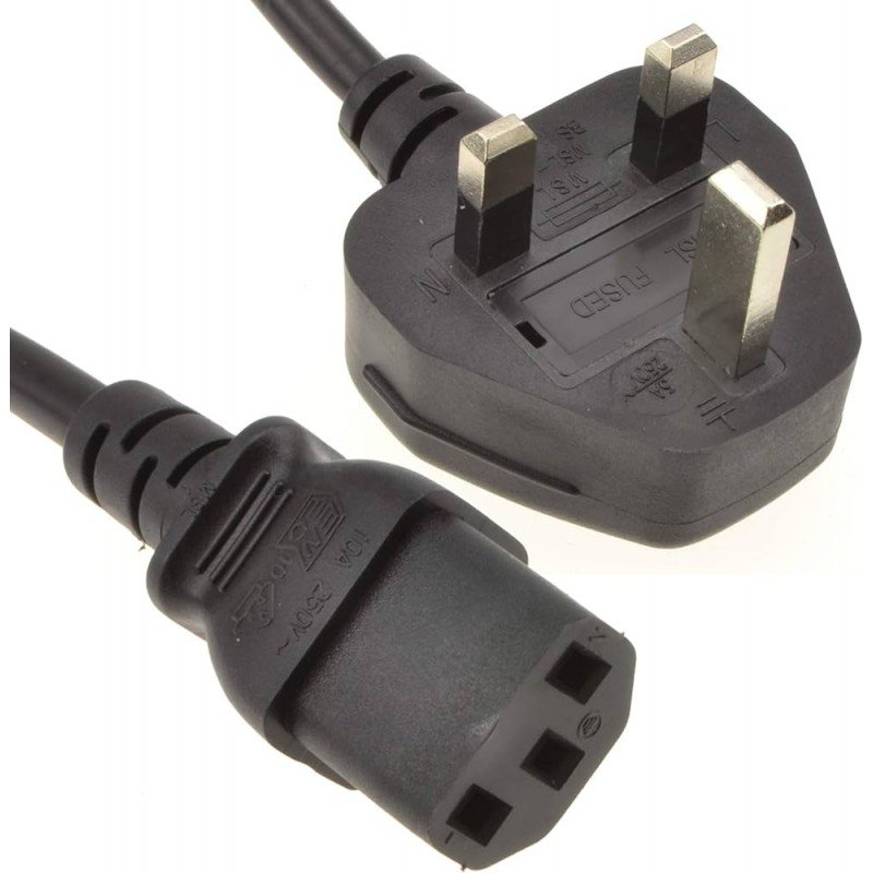 Power cable computer - UK Strömkabel (IEC C13) (beg)