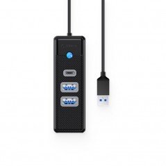 USB-kabel og USB-hubb - ORICO USB-hub med 2x USB 3.2 Gen 1 og 1x USB-C